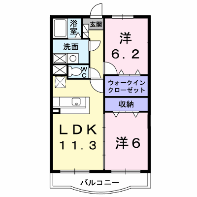 ルピナス　Ｂ棟 303【管理NO：1-012546502-03030】 ★家具家電は申し込み後に搬入します★ ★2026年11月下旬入居可能★の物件画像