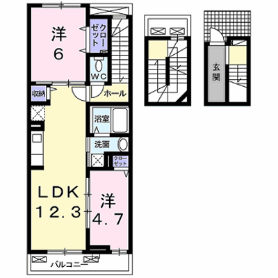 アルドーレ　ブラン 302【管理NO：1-021737901-03020】 ★家具家電は申し込み後に搬入します★ ★2026年12月上旬入居可能★の物件画像