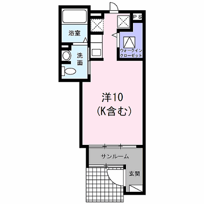 サンエース・ユニ 103【管理NO：1-020886601-01030】 ★家具家電は申し込み後に搬入します★の物件画像