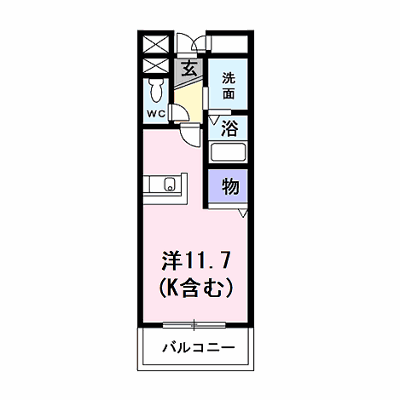 クラール・ＴＹ 103【管理NO：1-014026601-01030】 ★家具家電は申し込み後に搬入します★ ★2026年11月下旬入居可能★の物件画像