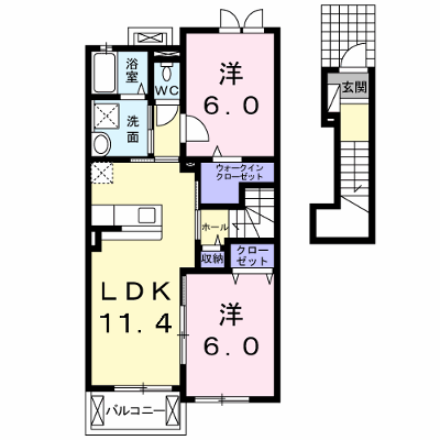 ボヌールＡ 205【管理NO：1-021092501-02040】 ★家具家電は申し込み後に搬入します★ ★2027年01月中旬入居可能★の物件画像