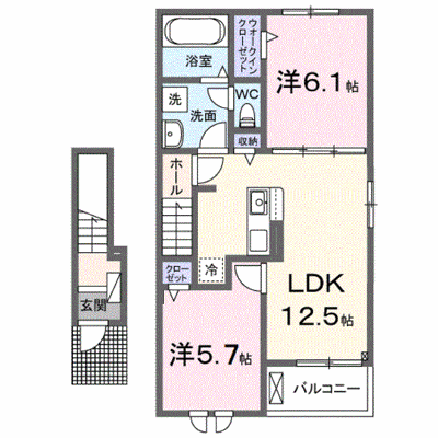 ゾーナ・ヴェルデⅡ番館 206【管理NO：1-028449602-02050】 ★家具家電は申し込み後に搬入します★ ★2027年03月下旬入居可能★の物件画像