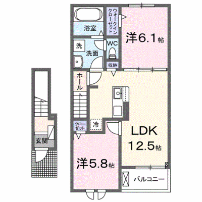 ゾーナ・ヴェルデⅠ番館 202【管理NO：1-028449601-02020】 ★家具家電は申し込み後に搬入します★ ★2027年03月下旬入居可能★の物件画像