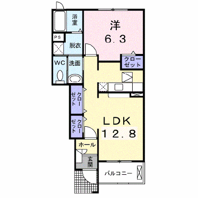 ランコントル・ＹＫ　Ｂ 102【管理NO：1-013883002-01020】 ★家具家電は申し込み後に搬入します★ ★2026年10月下旬入居可能★の物件画像