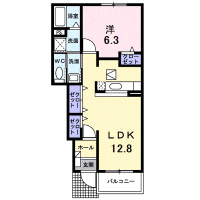 ラフィネＢ 102【管理NO：1-013502202-01020】 ★家具家電は申し込み後に搬入します★ ★2026年11月下旬入居可能★の物件画像