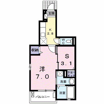 フィオーレ華 103【管理NO：1-022420201-01030】 ★家具家電は申し込み後に搬入します★ ★2026年10月下旬入居可能★の物件画像