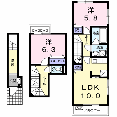 サニーハウス　Ｋ　Ⅱ 205【管理NO：1-018834401-02050】 ★家具家電は申し込み後に搬入します★ ★2026年11月下旬入居可能★の物件画像