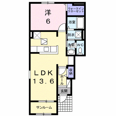 ラ・ルーチェ桜 101【管理NO：1-023459001-01010】 ★家具家電は申し込み後に搬入します★の物件画像