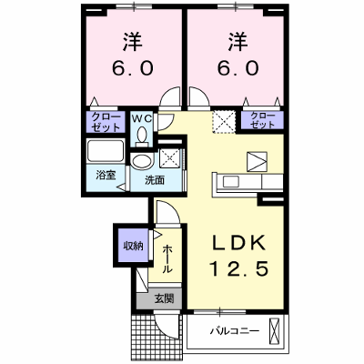 サンヒルズ 102【管理NO：1-019713801-01020】 ★家具家電は申し込み後に搬入します★ ★2026年11月下旬入居可能★の物件画像