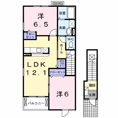 コール　カーサ 201【管理NO：1-015500201-02010】 ★家具家電は申し込み後に搬入します★ ★2026年11月下旬入居可能★の物件画像