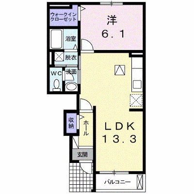 アリエーテ 102【管理NO：1-016844301-01020】 ★家具家電は申し込み後に搬入します★ ★2026年11月中旬入居可能★の物件画像