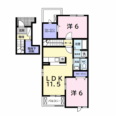 リファインＡ 203【管理NO：1-013238401-02030】 ★家具家電は申し込み後に搬入します★ ★2026年11月中旬入居可能★の物件画像