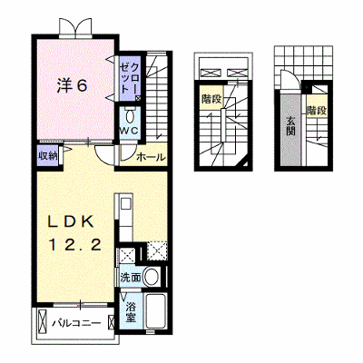 ローズ 303【管理NO：1-018653401-03030】 ★家具家電は申し込み後に搬入します★ ★2026年10月下旬入居可能★の物件画像