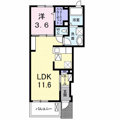 メゾン・ヴァリエ 103【管理NO：1-023780901-01030】 ★家具家電は申し込み後に搬入します★ ★2026年11月上旬入居可能★の物件画像