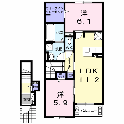 スターヒル 203【管理NO：1-025091601-02030】 ★家具家電は申し込み後に搬入します★ ★2026年10月下旬入居可能★の物件画像