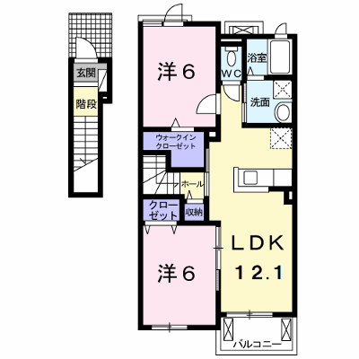 オレガノ 202【管理NO：1-023914901-02020】 ★家具家電は申し込み後に搬入します★の物件画像