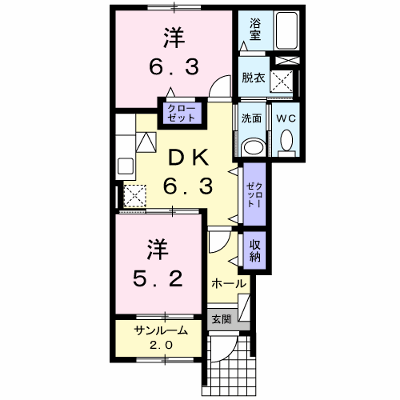 プラシード 101【管理NO：1-016127701-01010】 ★家具家電は申し込み後に搬入します★ ★2026年12月中旬入居可能★の物件画像