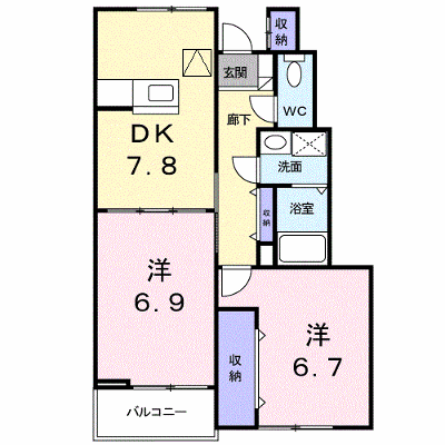 アーバン縄手Ｂ 102【管理NO：1-011883002-01020】 ★家具家電は申し込み後に搬入します★ ★2026年12月上旬入居可能★の物件画像
