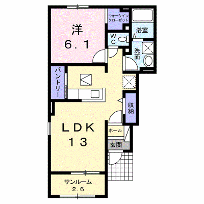 ラパンⅠ 101【管理NO：1-018410301-01010】 ★家具家電は申し込み後に搬入します★ ★2026年11月上旬入居可能★の物件画像