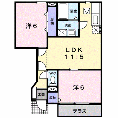 ペガサスＫ．Ｆ　Ｃ棟 103【管理NO：1-011809903-01030】 ★家具家電は申し込み後に搬入します★ ★2026年11月下旬入居可能★の物件画像