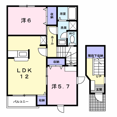 プラシード　ガーデン　Ｃ 202【管理NO：1-012240903-02020】 ★家具家電は申し込み後に搬入します★ ★2026年11月下旬入居可能★の物件画像