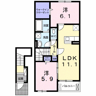 ヴィラ・バガス　Ⅱ 203【管理NO：1-026349102-02030】 ★家具家電は申し込み後に搬入します★ ★2026年12月上旬入居可能★の物件画像