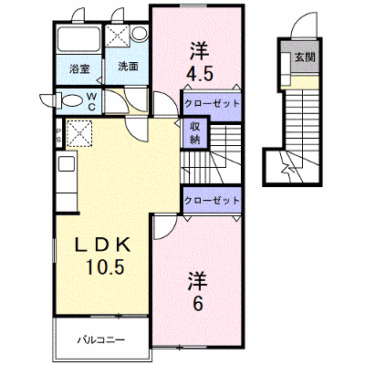 エレガンス弐番館 203【管理NO：1-011968402-02030】 ★家具家電は申し込み後に搬入します★ ★2026年11月下旬入居可能★の物件画像