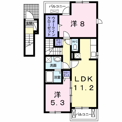 シャルマン　オーブ 201【管理NO：1-016017101-02010】 ★家具家電は申し込み後に搬入します★の物件画像