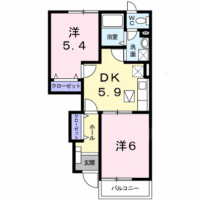 メゾンウィッシュＡ 102【管理NO：1-011625501-01020】 ★家具家電は申し込み後に搬入します★ ★2026年10月下旬入居可能★の物件画像