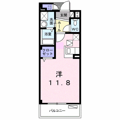 プリムローズ 205【管理NO：1-011427901-02040】 ★家具家電は申し込み後に搬入します★ ★2026年11月中旬入居可能★の物件画像