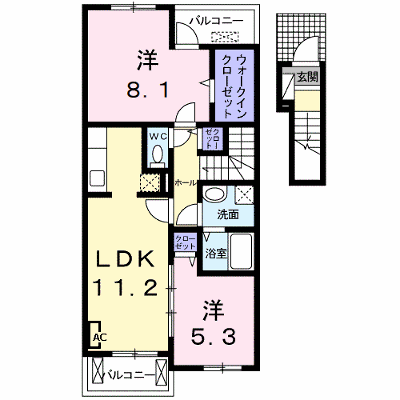 プライムガーデンＡ 203【管理NO：1-015662501-02030】 ★家具家電は申し込み後に搬入します★ ★2026年11月上旬入居可能★の物件画像