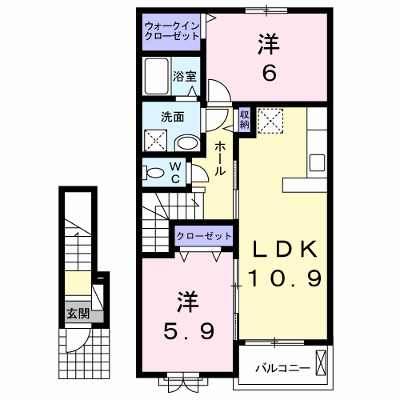 ラピス　ラズリ 203【管理NO：1-021524401-02030】 ★家具家電は申し込み後に搬入します★ ★2026年10月下旬入居可能★の物件画像