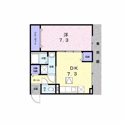 アロッジオ紫野 101【管理NO：1-019276501-01010】 ★家具家電は申し込み後に搬入します★ ★2026年11月下旬入居可能★の物件画像