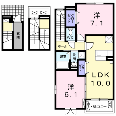 メゾン・ド・リアンⅩⅠ 302【管理NO：1-022942901-03020】 ★家具家電は申し込み後に搬入します★ ★2026年10月下旬入居可能★の物件画像