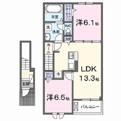 アポロⅠ 203【管理NO：1-028504101-02030】 ★家具家電は申し込み後に搬入します★ ★2027年03月下旬入居可能★の物件画像