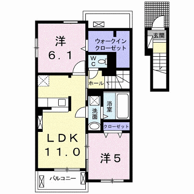 モン・ソレイユ 205【管理NO：1-024151001-02040】 ★家具家電は申し込み後に搬入します★ ★2026年12月上旬入居可能★の物件画像