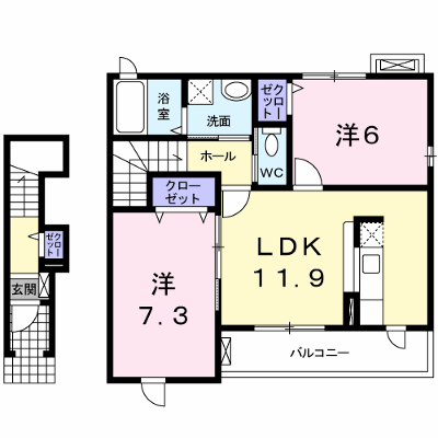 リバーサイドヴィラ 206【管理NO：1-016366201-02050】 ★家具家電は申し込み後に搬入します★ ★2026年11月下旬入居可能★の物件画像