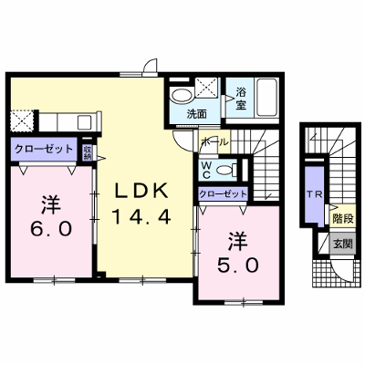Ｂｅｌｉｃｅ 202【管理NO：1-020613501-02020】 ★家具家電は申し込み後に搬入します★ ★2026年12月中旬入居可能★の物件画像