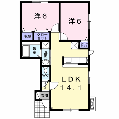 アルカンシエルⅡ 104【管理NO：1-018376401-01040】 ★家具家電は申し込み後に搬入します★ ★2026年10月下旬入居可能★の物件画像