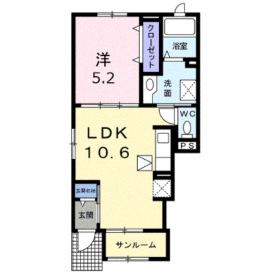 ノール　ヴィラージュ 101【管理NO：1-024801201-01010】 ★家具家電は申し込み後に搬入します★ ★2026年10月中旬入居可能★の物件画像