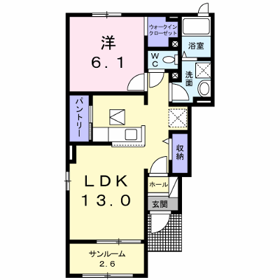 ソレイユ横島Ｂ 101【管理NO：1-018762302-01010】 ★家具家電は申し込み後に搬入します★ ★2026年11月下旬入居可能★の物件画像
