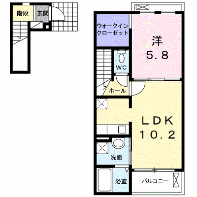 サニーハウス 203【管理NO：1-017677901-02030】 ★家具家電は申し込み後に搬入します★の物件画像