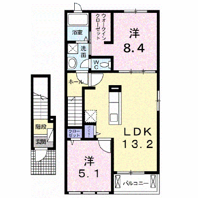 サンロード大岡　Ｂ棟 203【管理NO：1-019433002-02030】 ★家具家電は申し込み後に搬入します★ ★2026年12月下旬入居可能★の物件画像