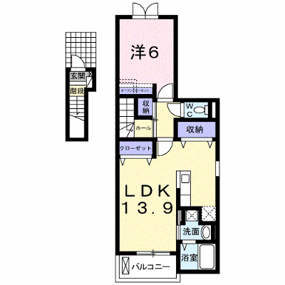 サニー・ダン 201【管理NO：1-018243201-02010】 ★家具家電は申し込み後に搬入します★ ★2026年10月下旬入居可能★の物件画像