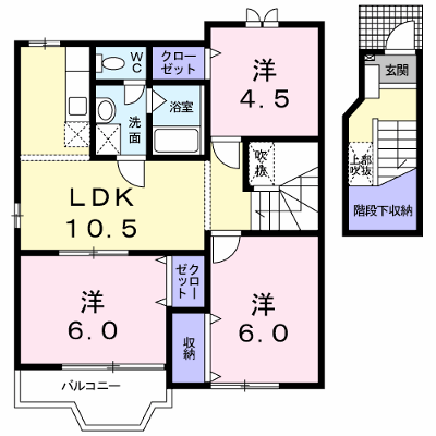 ピュア　リブ　Ｄ 203【管理NO：1-011584902-02030】 ★家具家電は申し込み後に搬入します★ ★2026年10月下旬入居可能★の物件画像