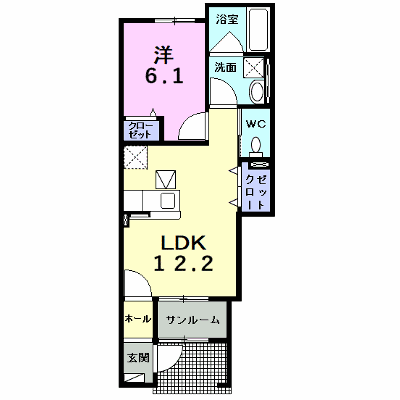 フィオーレ桜ケ丘 105【管理NO：1-025802201-01040】 ★家具家電は申し込み後に搬入します★ ★2027年02月上旬入居可能★の物件画像