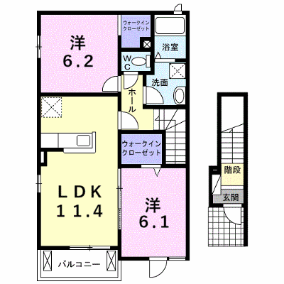 ラデュレⅡ 201【管理NO：1-019361401-02010】 ★家具家電は申し込み後に搬入します★ ★2026年12月下旬入居可能★の物件画像