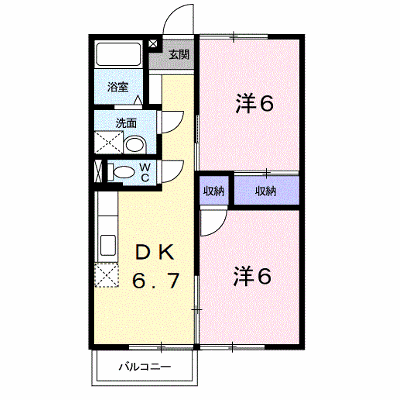 ビーバビラ広川 203【管理NO：1-005216801-02030】 ★家具家電は申し込み後に搬入します★ ★2026年10月下旬入居可能★の物件画像