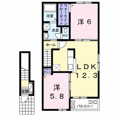 フォルトゥーナⅤ 205【管理NO：1-022367001-02040】 ★家具家電は申し込み後に搬入します★ ★2026年12月中旬入居可能★の物件画像