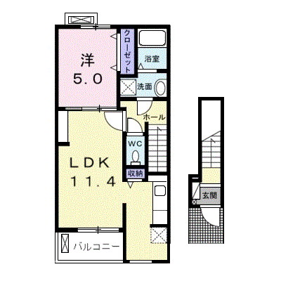 ラ・ポルト 203【管理NO：1-020009501-02030】 ★家具家電は申し込み後に搬入します★ ★2026年11月下旬入居可能★の物件画像